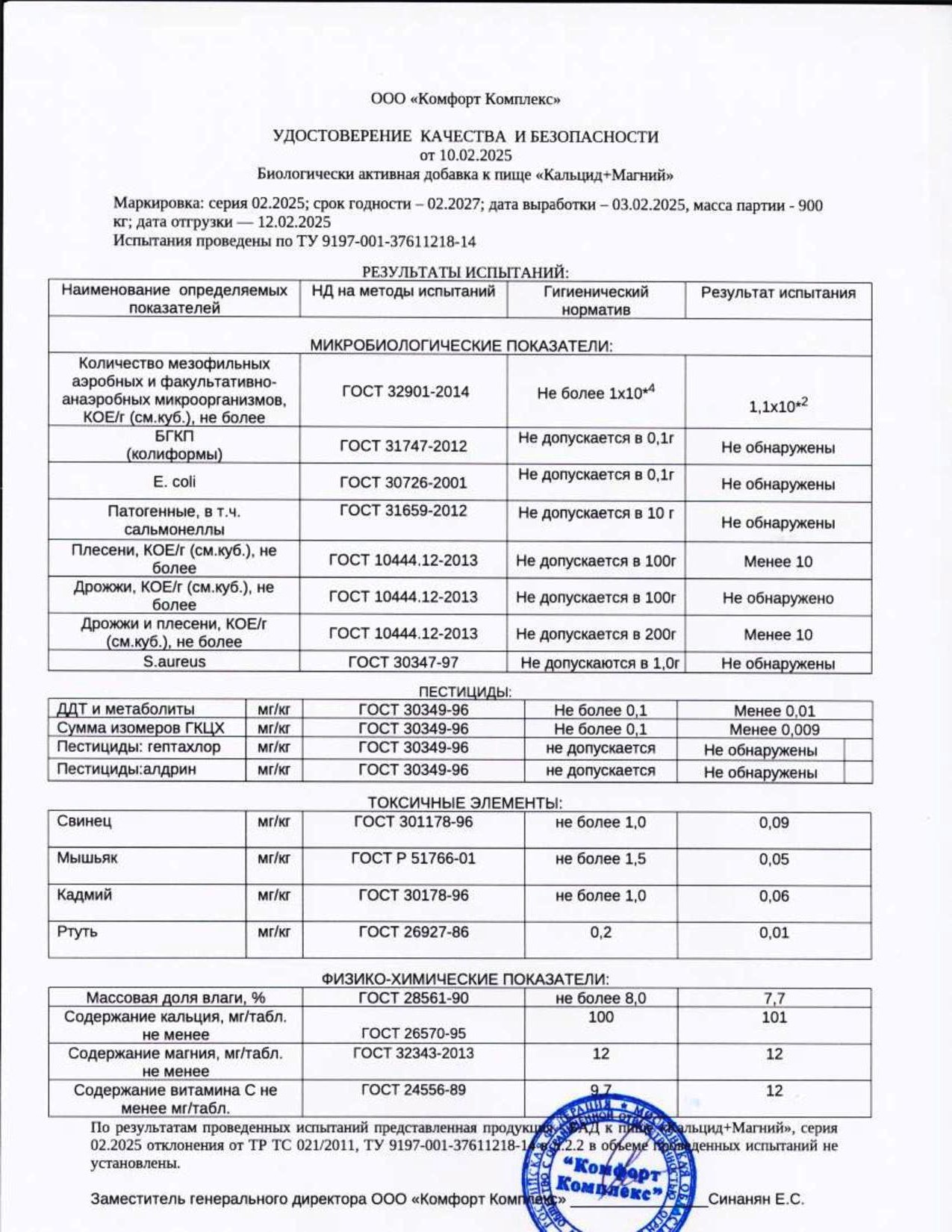 Паспорт №022025